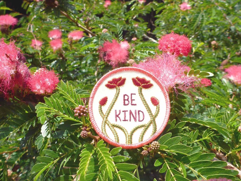 Humanitarian Patch Flower Patch Kindness Patch Love Patch Altruism Patch Activist Patch Travel Patch Be Kind Patch