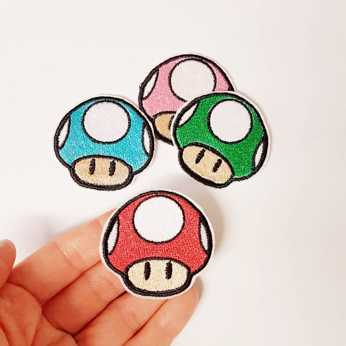 Life Mushroom - Nintendo Embroidered Iron-on Mario Patch
