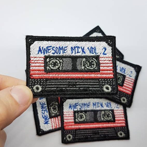 Retro Music Tape Iron-On Patch