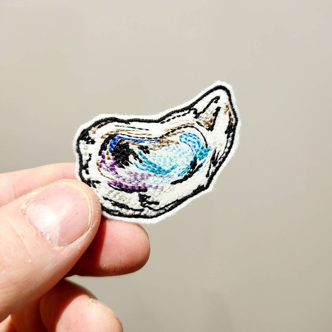 Oyster Iron on Patch Etsy