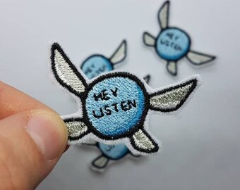 Hey Listen Blue Fairy Iron-On Patch