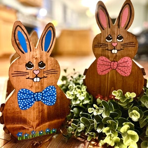 Wood Easter Basket Handmade Personalized (Size Small)