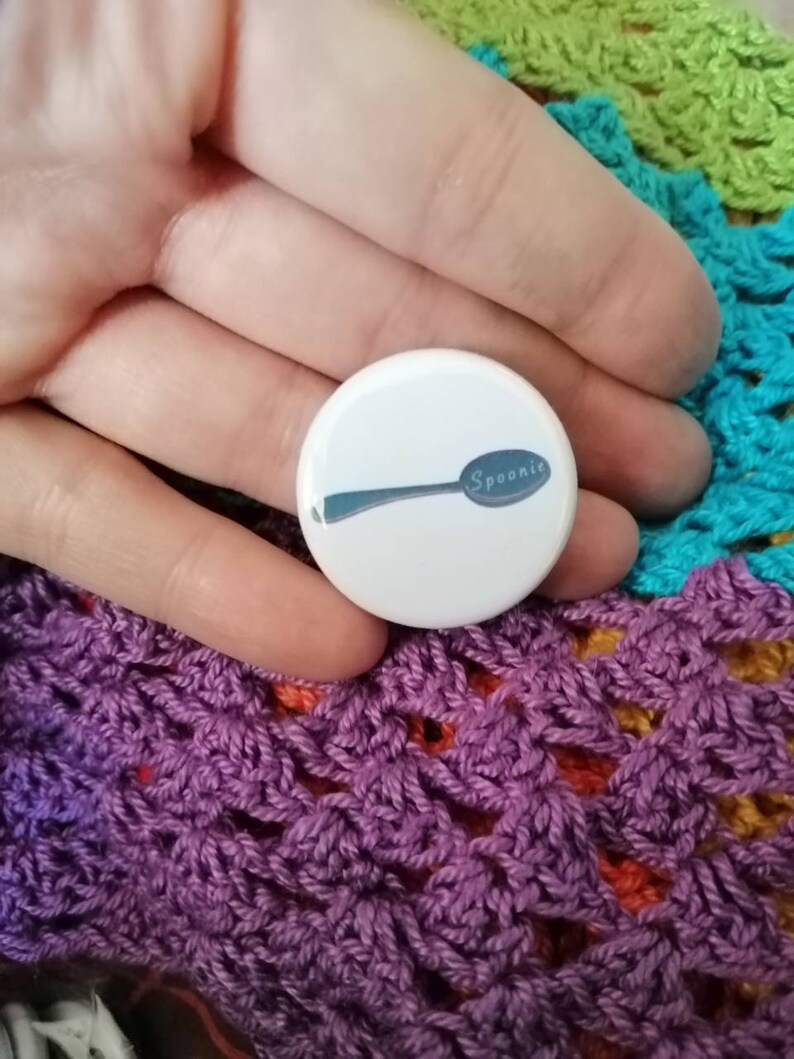 Spoonie/ Chronic Illness Badge. Etsy