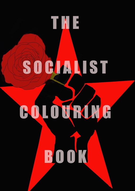 The Socialist Colouring Book instant digital download.