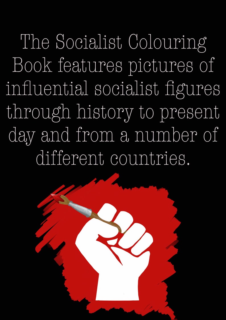 The Socialist Colouring Book instant digital download.