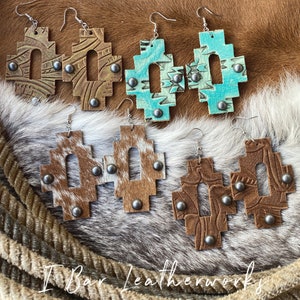 𝑆𝑜𝑢𝑡ℎ𝑤𝑒𝑠𝑡 𝐿𝑒𝑎𝑡ℎ𝑒𝑟 Earrings