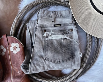 Vintage Distressed Wrangler Bleached Jeans