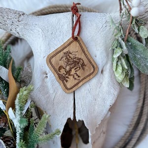 Western Wood Ornament