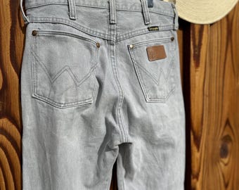 Vintage Grey Wash Wrangler Denim Jeans