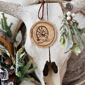 Western Wooden Ornament