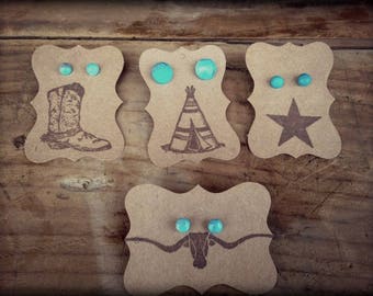 Turquoise Stud Earrings
