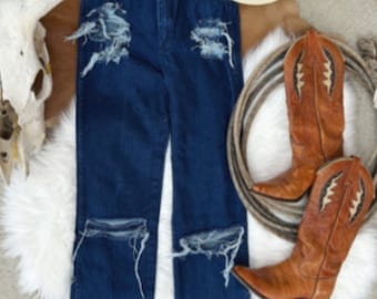 Distressed Wrangler Jeans