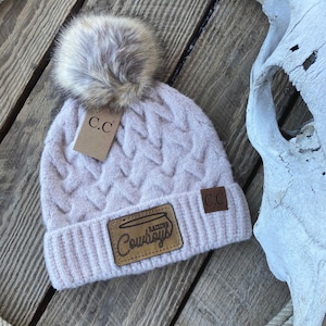 Gorro CC POM com remendo de couro