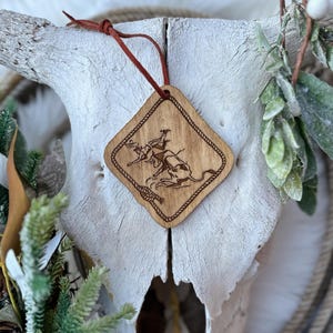 Western Wood Ornament