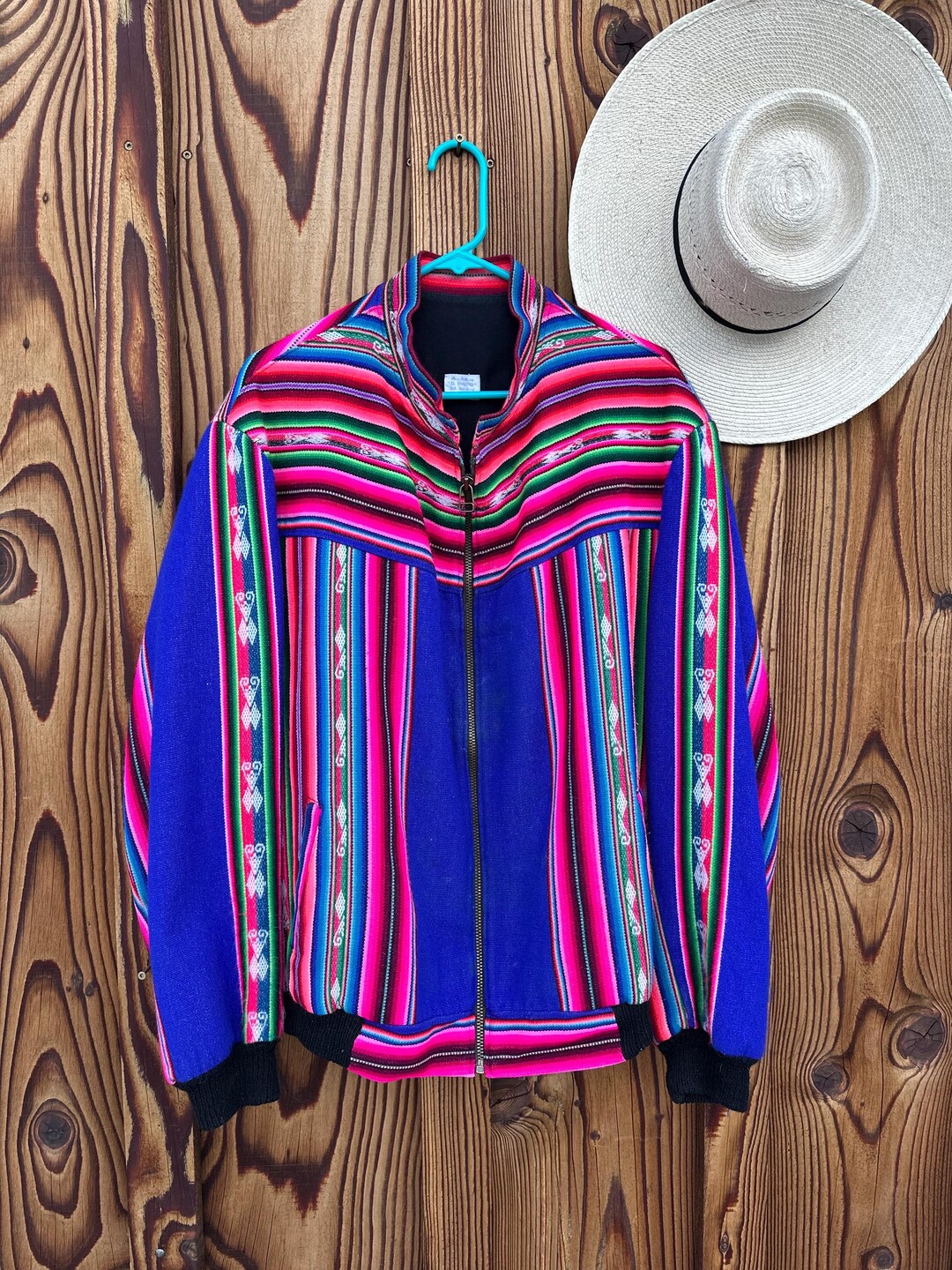 Peruvian Jacket Vintage Multicolored Woven Peruvian Textile Bomber Jacket - Etsy