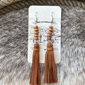 Leather Fringe Earrings