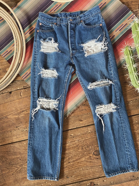 Vintage distressed 501xx Levi Jeans - image 2