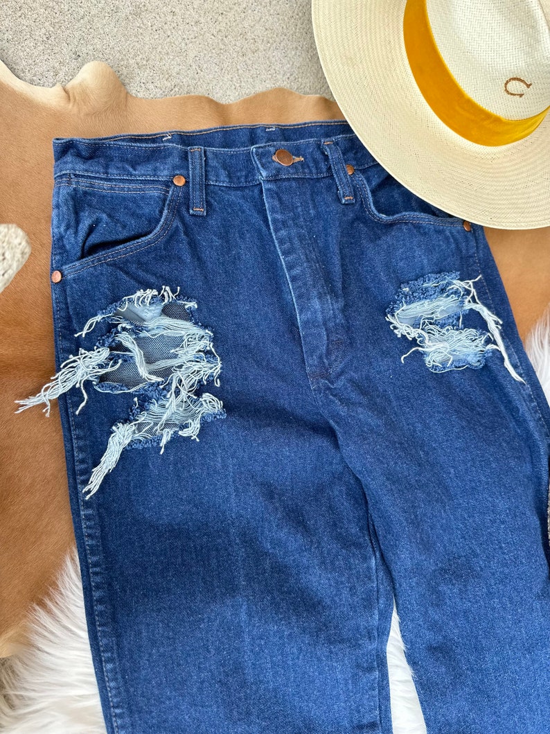 Distressed Wrangler Jeans image 3