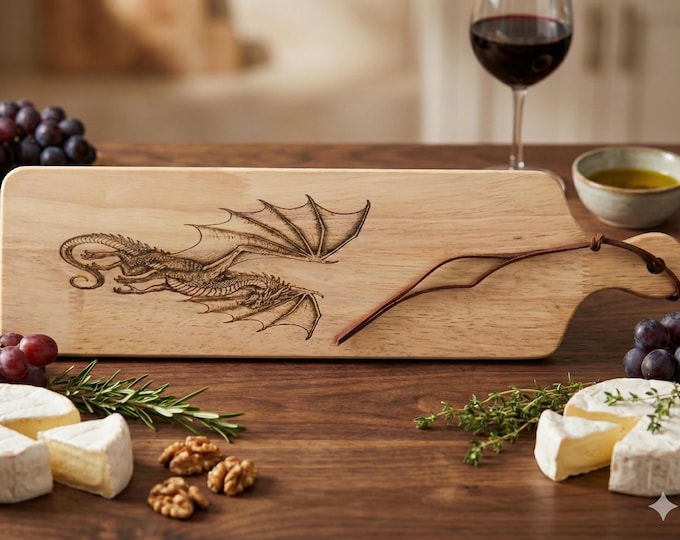 hand crafted dragon serving board