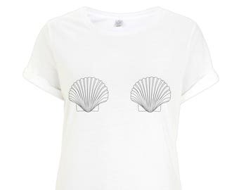 Shells Rolled Sleeve T-Shirt