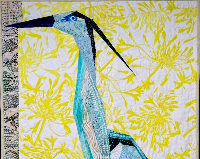 Great Blue Heron Quilt Pattern Etsy
