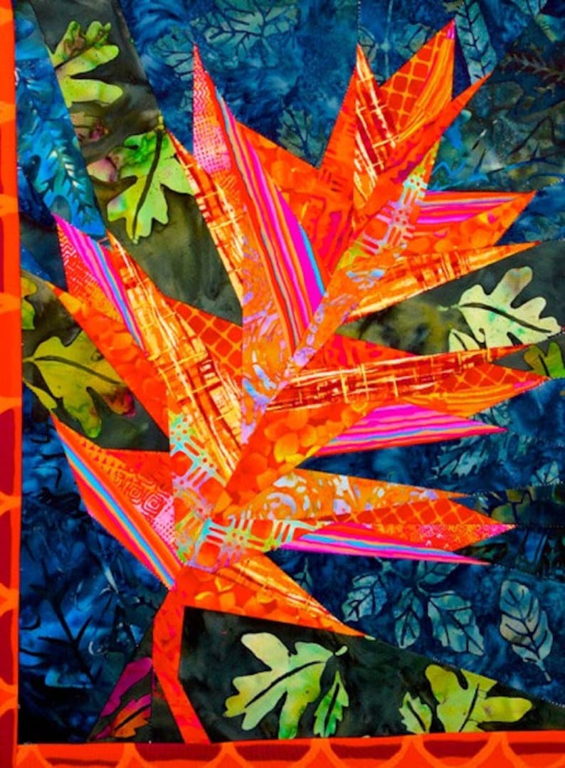 Black Oak Leaf Quilt Pattern Etsy