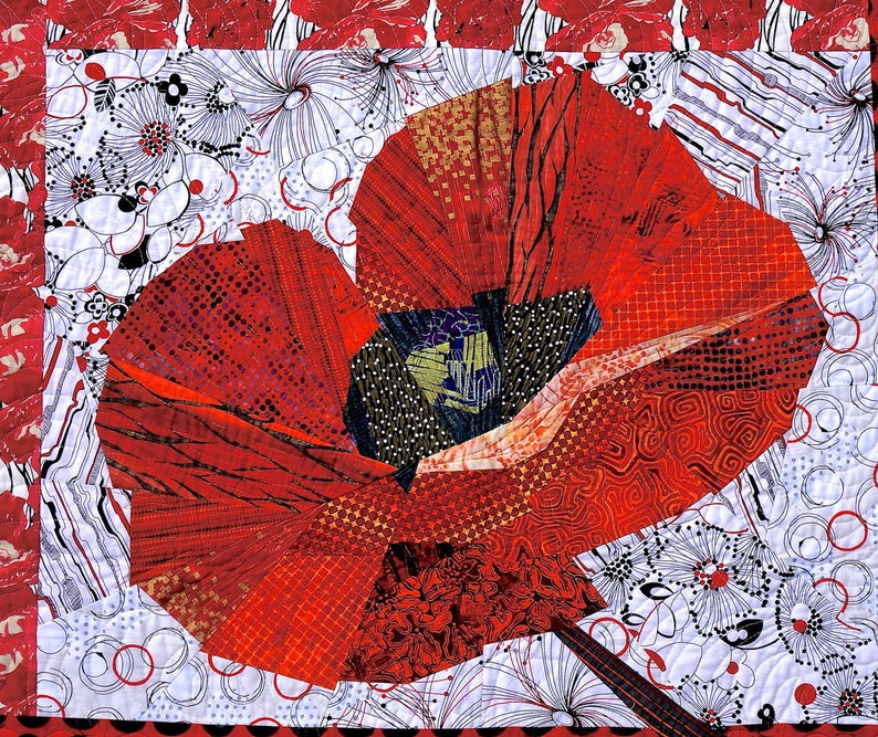 Poppy Quilt Pattern Etsy