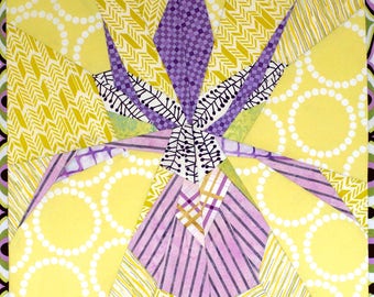 Clackamas Iris Quilt Pattern