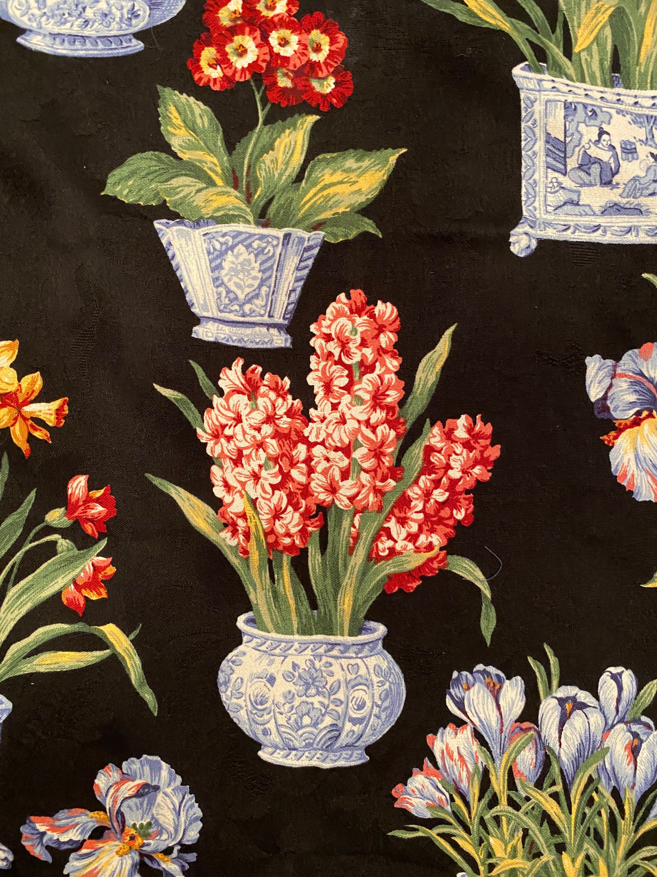 Beautiful Melanie Fabric by Kingsway Fabrics Blue and White Etsy