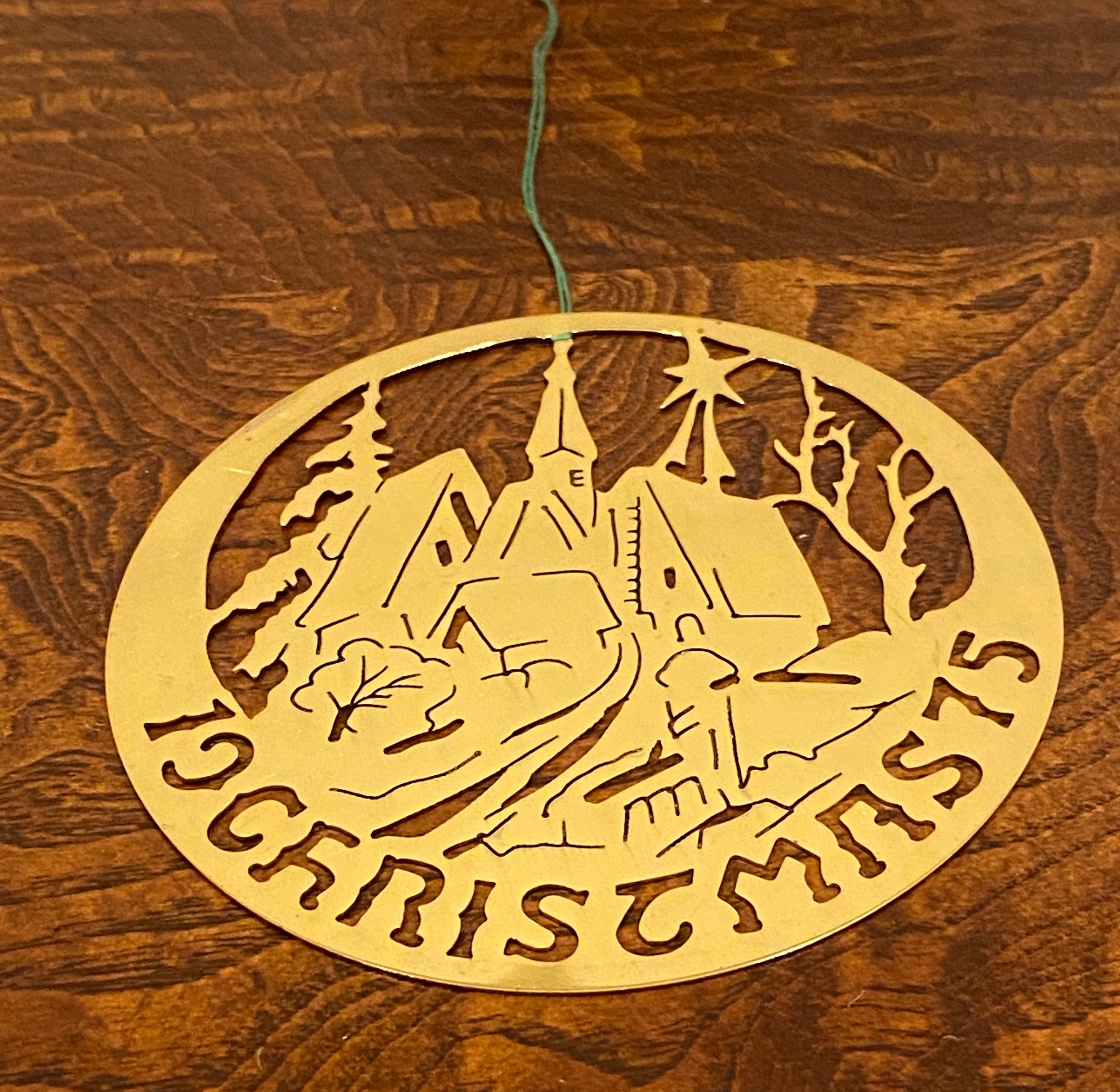 Biedermann Brass Christmas Ornament 1975 Made in West Germany Etsy