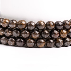 Natural Toffee Bar Bronzite Gemstone Grade AAA Round 4mm 6-7mm 8-9mm 10mm 11-12mm 15mm Loose Beads