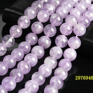 Natural Light Lavender Amethyst Gemstone Grade A Round 8mm 8-9mm 9mm 10mm 11-12mm Loose Beads