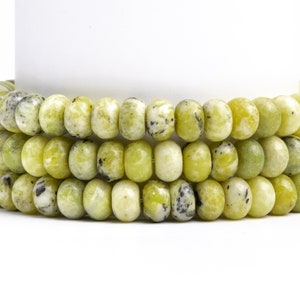 Yellow Turquoise Gemstone Grade AAA Rondelle 8x5mm Loose Beads