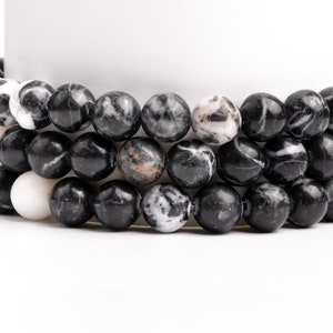 BEADS HUB 天然ゼブラジャスパーラウンドスムーズビーズ 8mm 調節可能なブレスレット TB-43 女の子、男性、女性、友達、ギフト、男の子、友情バンド 石材 ナチュラルインペリアルジャスパービーズ連売り 染め 多面カット