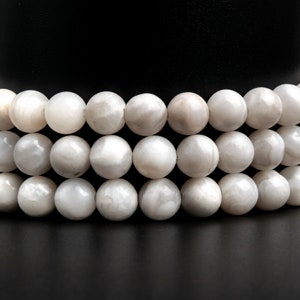Natural White Crazy Lace Agate Gemstone Grade AAA Round 4mm 6mm 8mm 10mm Loose Beads