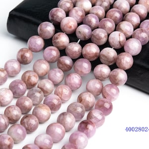 Natural Purple Pink Kunzite Gemstone Grade A+ Round 9-10mm 10-11mm 12mm Loose Beads