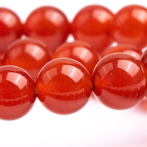 Natural Red Carnelian Gemstone Grade AAA Round 8mm Loose Beads