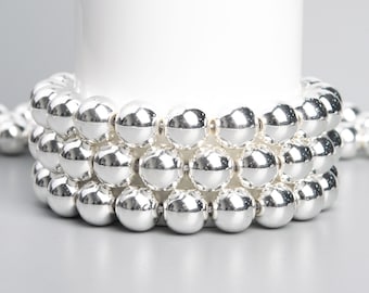 18k White Gold Hematite Gemstone Grade AAA Round 2mm 3mm 4mm 6mm 8mm 9-10mm 11-12mm Loose Beads