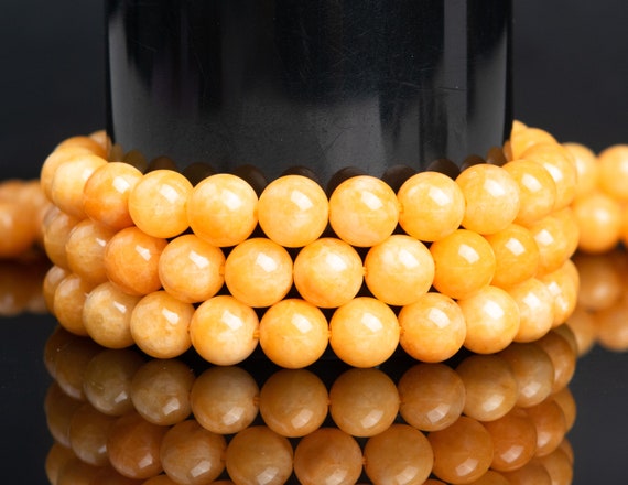 5/10 Strands Deep Yellow Quartz Gemstone Grade AAA Round 6mm 8mm 10mm 12mm Loose Beads