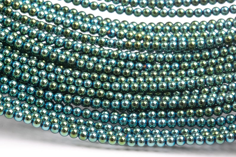 Green Hematite Gemstone Grade AAA Round 3mm 4mm 6mm 8mm 10mm 12mm Loose Beads 16" 3mm 8231332