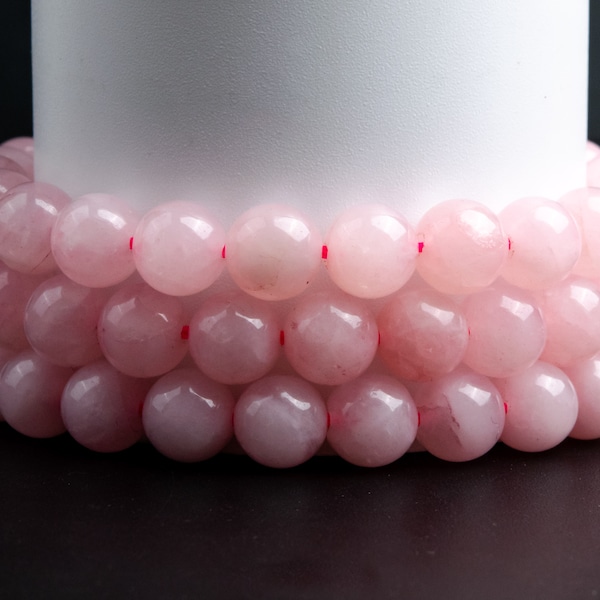 Pink Rose Quartz Gemstone Grade A Round 4mm 6-7mm 8mm 10mm 15mm Loose Beads