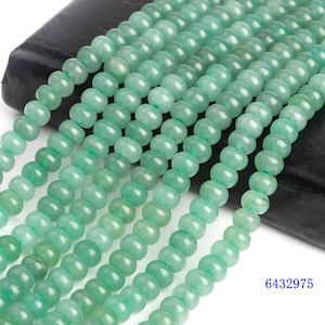 Natural Parsley Bunch Aventurine Gemstone Grade AAA Rondelle 6x4mm 8x5mm Loose Beads