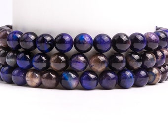 Oeil de chat galaxie ciel nuit oeil de tigre pierre gemme de qualité AAA ronde 6 mm 8 mm 10 mm perles en vrac