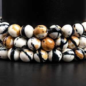 Coffee Milk Rain Flower Jade Gemstone Grade AAA Round 4mm 6mm 8mm 10mm 12mm Loose Beads