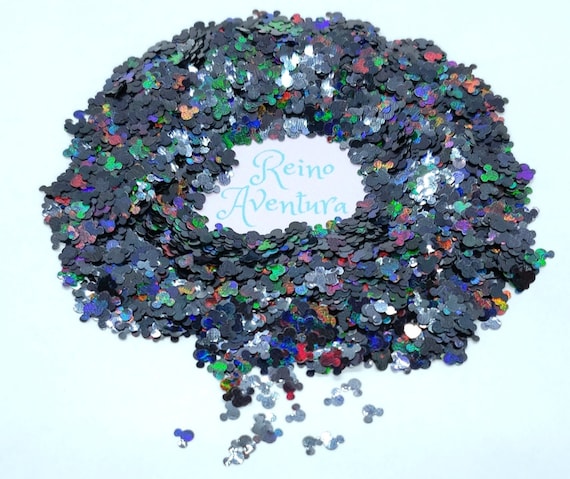 4mm Mouse Head,Black,Glitter,Holographic,Mirror,Silver,Chunky,Confetti,Nail Deco,Resin Fillers,Rainbow,Kawaii,Miniatures,Dollhouse Deco