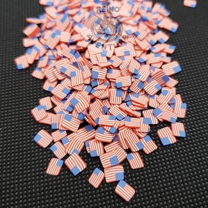 Mini American Flag, USA Flags, Clay Sprinkles, Fimo Slices, Embellishments, Nail Deco, Resin Fillers, For Resin, Craft Miniatures, Dollhouse