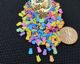 Bunny Peeps Clay Slices Mix, Sprinkles, Fimo Slices, Nail Deco, Resin Fillers, For Shakers, Craft, Miniatures, Dollhouse, For Slime, Easter