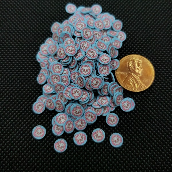 Marie, kitty Cat, 5mm Clay Slices, Sprinkles, Fimo Slices, Nail Deco, Resin Fillers, For Shakers, Craft, Miniatures, Dollhouse, For Slime