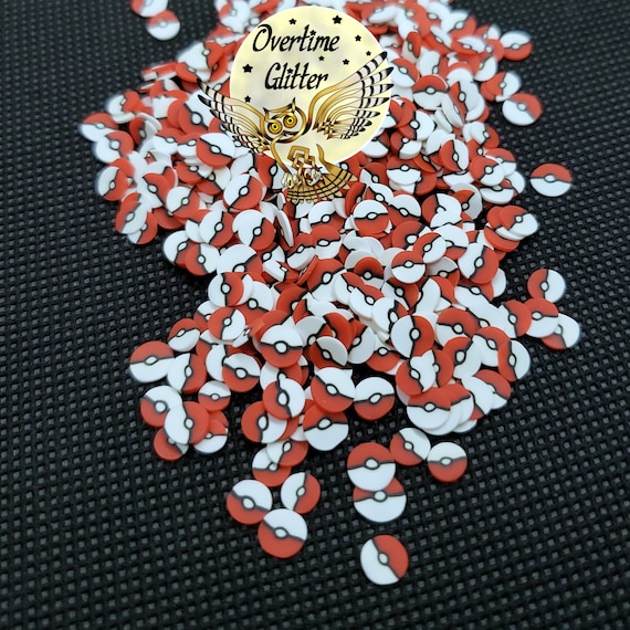 Mini Pokeballs, Clay Sprinkles, Fimo Slices, Embellishments, Nail Deco, Resin  Fillers, for Resin, Craft Miniatures, Dollhouse 