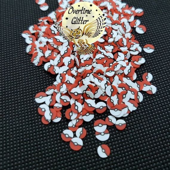 Mini Pokeballs, Clay Sprinkles, Fimo Slices, Embellishments, Nail